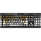 Paint Splatter Gold K95 RGB PLATINUM Mechanical Gaming Keyboard Skin