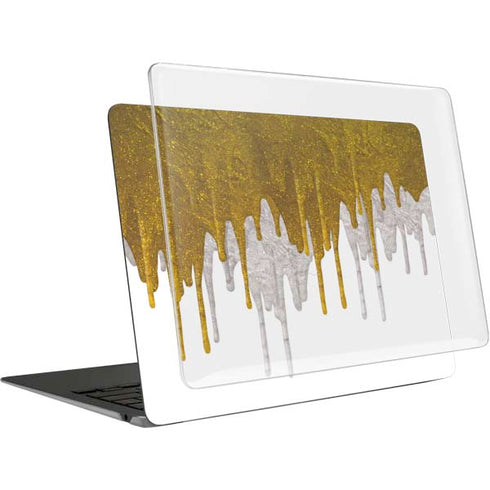Paint Splatter Gold MacBook Air 13in M1 (2021) Case plus Skin