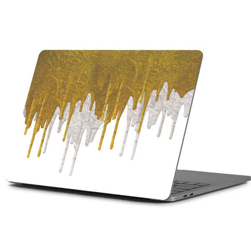 Paint Splatter Gold Apple MacBook Pro 13-inch Skin