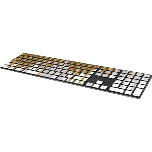 Paint Splatter Gold Magic Keyboard with Numeric Keypad Skin