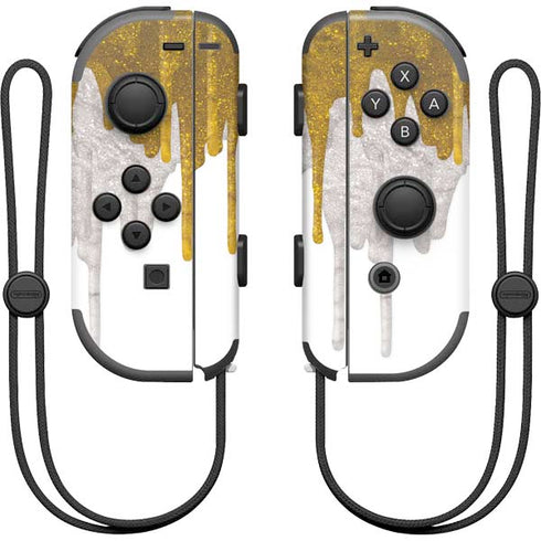 Paint Splatter Gold Nintendo Joy-Con (L/R) Controller Skin