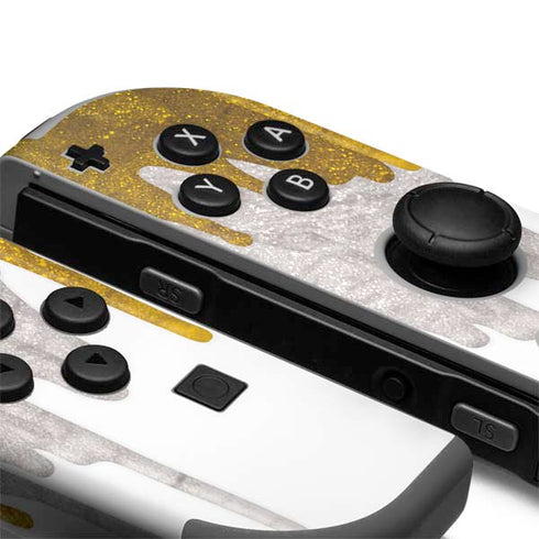 Paint Splatter Gold Nintendo Joy-Con (L/R) Controller Skin