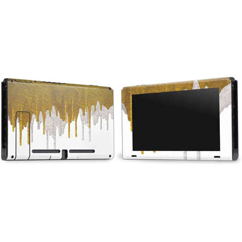 Paint Splatter Gold Nintendo Switch Bundle Skin
