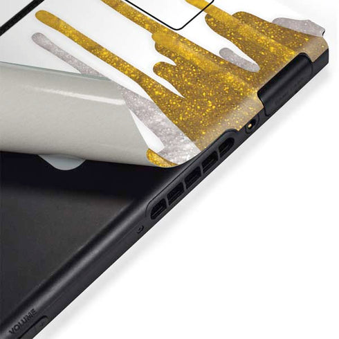 Paint Splatter Gold Nintendo Switch Bundle Skin