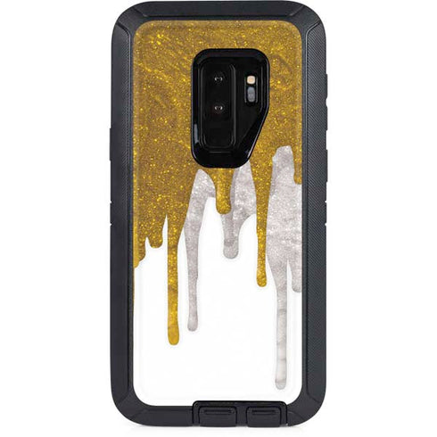 Paint Splatter Gold Otterbox Defender Galaxy Skin