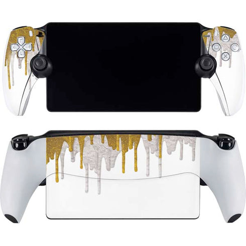 Paint Splatter Gold PlayStation Portal Remote Player Skin