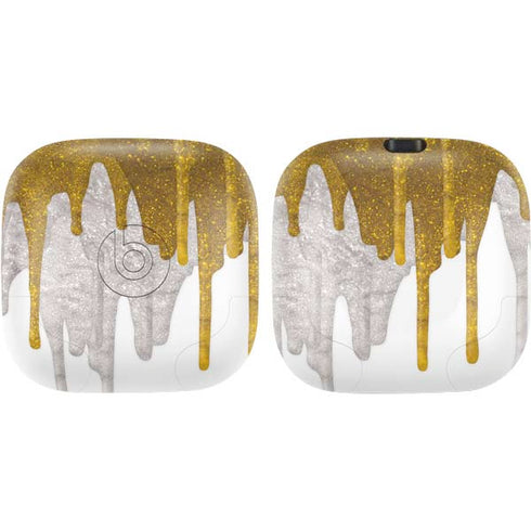 Paint Splatter Gold PowerBeats Pro Skin