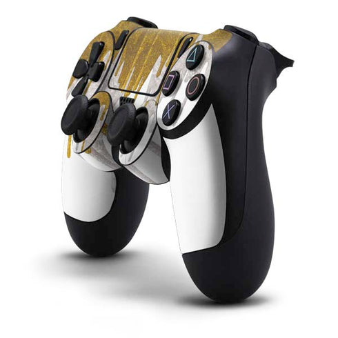 Paint Splatter Gold PS4 Controller Skin
