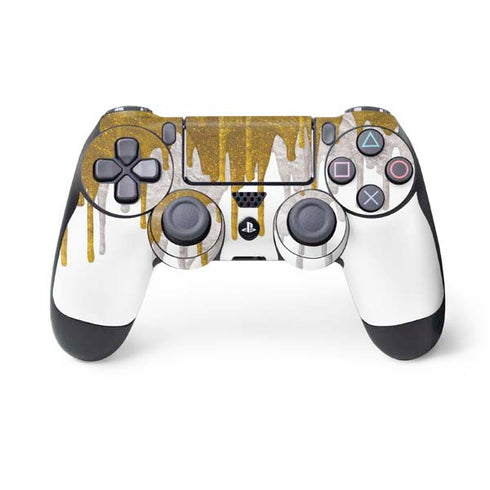 Paint Splatter Gold PS4 Controller Skin