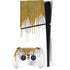Paint Splatter Gold PS5 Slim Disk Bundle Skin