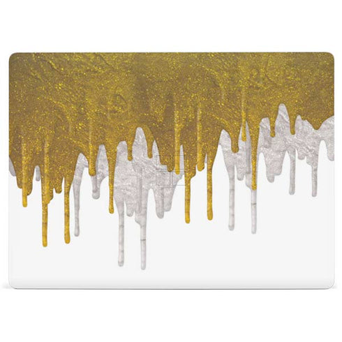 Paint Splatter Gold Surface Laptop 2 Skin