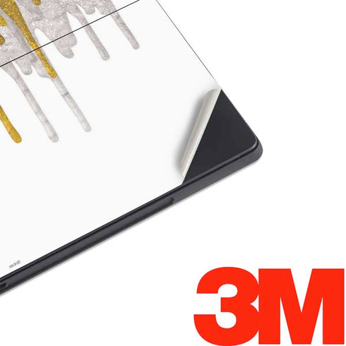 Paint Splatter Gold Surface Pro 7 Skin
