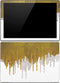 Paint Splatter Gold Surface Pro (2017) Skin