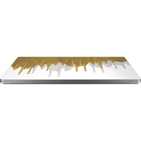 Paint Splatter Gold Universal Laptop 13in (10.6 x 7.6in) Skin