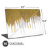 Paint Splatter Gold Universal Laptop 16in (13 x 9.4in) Skin
