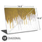 Paint Splatter Gold Universal Laptop 18in (14.6 x 10.6in) Skin