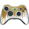 Paint Splatter Gold Xbox 360 Wireless Controller Skin