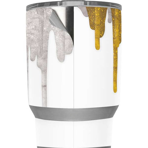 Paint Splatter Gold Yeti 20oz Tumbler Skin