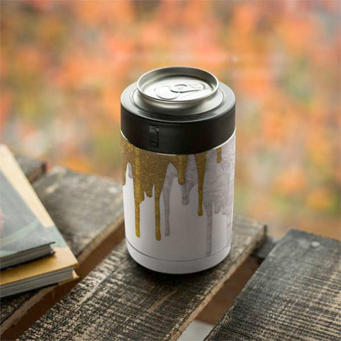 Paint Splatter Gold Yeti Colster Can Insulator Skin