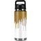 Paint Splatter Gold YETI Rambler 26oz Bottle Skin