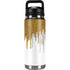 Paint Splatter Gold YETI Rambler 26oz Bottle Skin