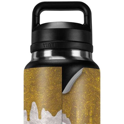 Paint Splatter Gold YETI Rambler 36oz Bottle Skin