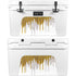 Paint Splatter Gold YETI Tundra 45 Hard Cooler Skin