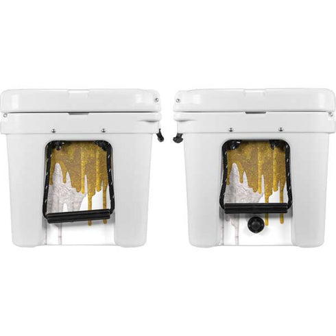 Paint Splatter Gold YETI Tundra 45 Hard Cooler Skin