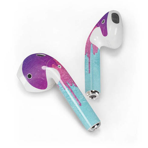 Paint Splatter Purple Apple AirPods 2 Skin