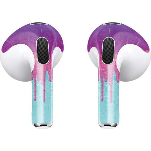 Paint Splatter Purple Apple AirPods (3rd Gen 2021) Skin