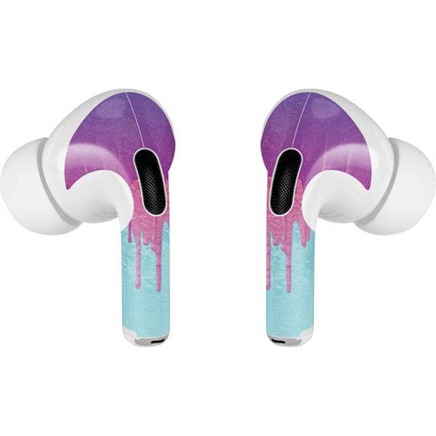 Paint Splatter Purple Apple AirPods Pro Skin