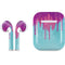 Paint Splatter Purple Apple AirPods Skin