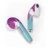 Paint Splatter Purple Apple AirPods Skin