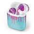 Paint Splatter Purple Apple AirPods Skin