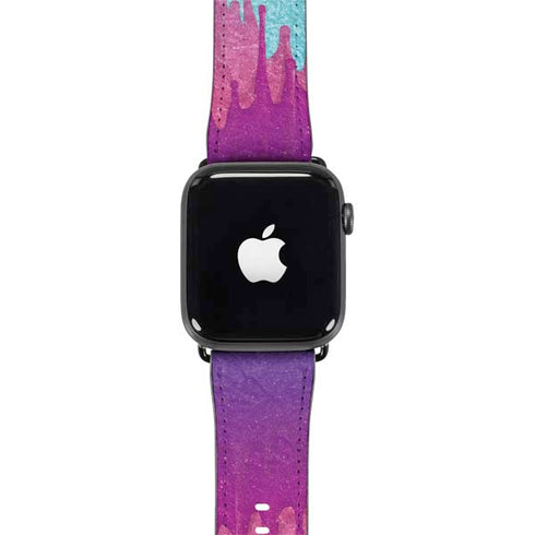 Paint Splatter Purple Apple Watch Band 42-44mm