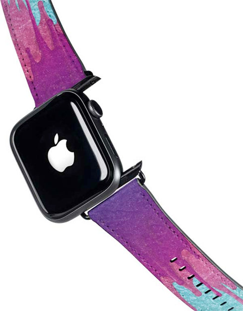 Paint Splatter Purple Apple Watch Band 38-40mm