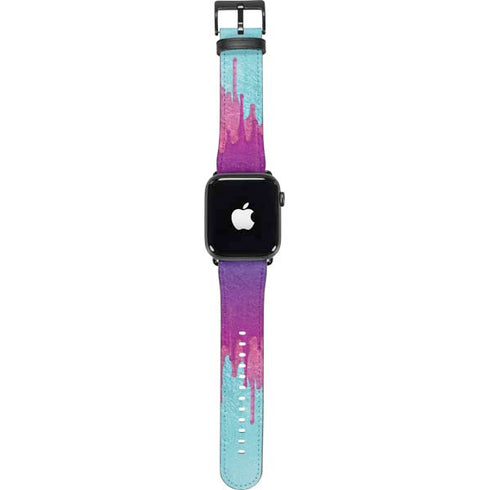 Paint Splatter Purple Apple Watch Band 38-40mm