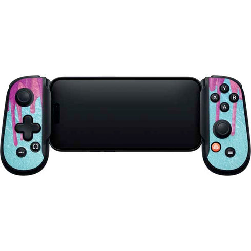 Paint Splatter Purple Backbone One for iPhone Game Controller Skin