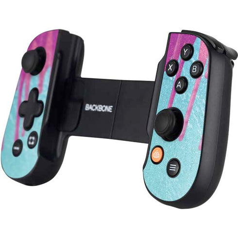 Paint Splatter Purple Backbone One for iPhone Game Controller Skin