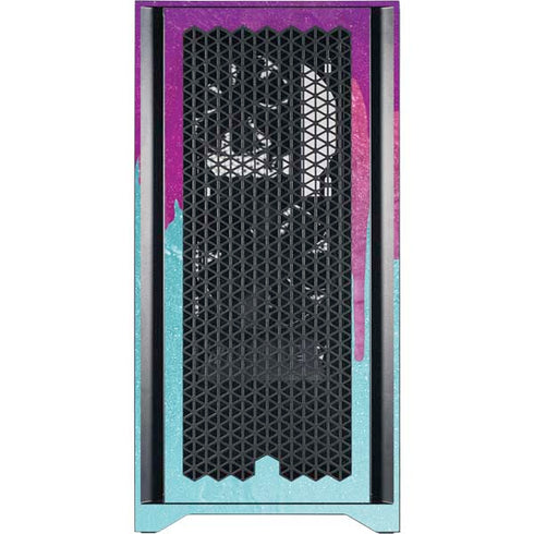 Paint Splatter Purple Corsair 4000D Tempered Glass Mid-Tower ATX Case Skin
