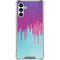 Paint Splatter Purple Galaxy A13 5G Clear Case