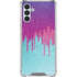 Paint Splatter Purple Galaxy A13 5G Clear Case