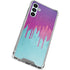 Paint Splatter Purple Galaxy A13 5G Clear Case