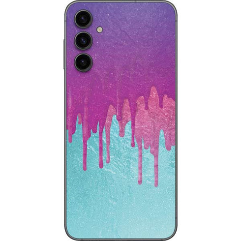 Paint Splatter Purple Galaxy A14 5G Skin