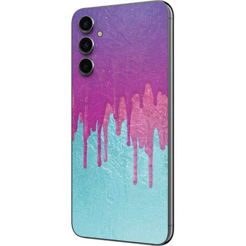 Paint Splatter Purple Galaxy A14 5G Skin
