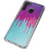 Paint Splatter Purple Galaxy A21 Clear Case