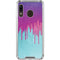 Paint Splatter Purple Galaxy A30 Clear Case