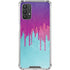 Paint Splatter Purple Galaxy A32 5G Clear Case