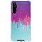 Paint Splatter Purple Galaxy A54 5G Clear Case