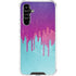 Paint Splatter Purple Galaxy A54 5G Clear Case